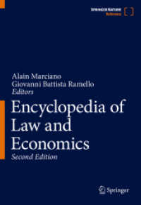 Encyclopedia of Law and Economics, 3 Teile （2. Aufl. 2025. x, 2800 S. X, 2800 p. 146 illus., 80 illus. in color. I）