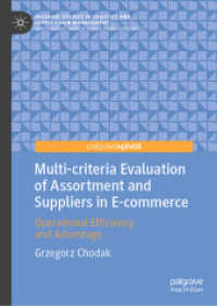 Multi-criteria Evaluation of Assortment and Suppliers in E-commerce : Operational Efficiency and Advantage (Palgrave Studies in Logistics and Supply Chain Management)