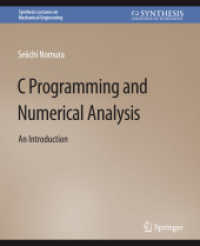 C Programming and Numerical Analysis : An Introduction (Synthesis Lectures on Mechanical Engineering)