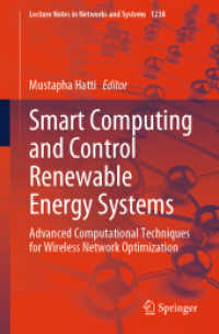 Smart Computing and Control Renewable Energy Systems : Advanced Computational Techniques for Wireless Network Optimization (Lecture Notes in Networks and Systems)