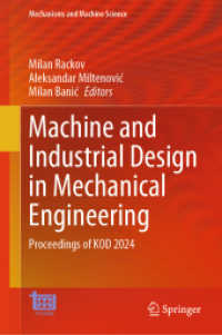Machine and Industrial Design in Mechanical Engineering : Proceedings of KOD 2024 (Mechanisms and Machine Science)