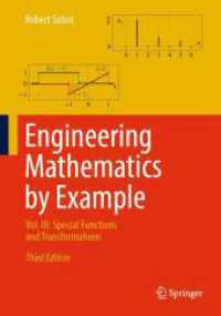 例題で学ぶ工業数学（第３版）第３巻：特殊関数・変換<br>Engineering Mathematics by Example : Vol. III: Special Functions and Transformations （3RD）