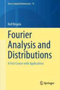 Fourier Analysis and Distributions : A First Course with Applications (Texts in Applied Mathematics)