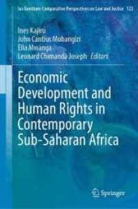 Economic Development and Human Rights in Contemporary Sub-Saharan Africa (Ius Gentium: Comparative Perspectives on Law and Justice)