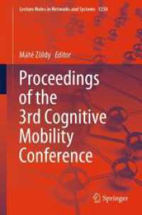 Proceedings of the 3rd Cognitive Mobility Conference (Lecture Notes in Networks and Systems)