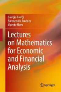 Lectures on Mathematics for Economic and Financial Analysis