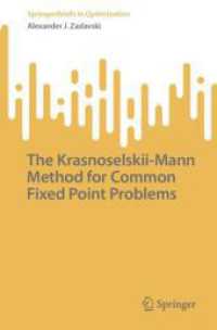 The Krasnoselskii-Mann Method for Common Fixed Point Problems (Springerbriefs in Optimization)