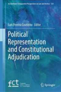 Political Representation and Constitutional Adjudication (Ius Gentium: Comparative Perspectives on Law and Justice)
