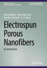 Electrospun Porous Nanofibers : An Introduction (Synthesis Lectures on Emerging Engineering Technologies)
