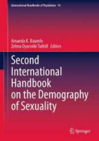 セクシュアリティの人口学：国際ハンドブック　第２集<br>Second International Handbook on the Demography of Sexuality (International Handbooks of Population 14) （2025. vii, 436 S. VII, 436 p. 53 illus. 254 mm）