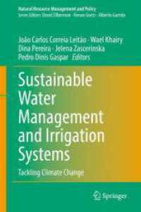 Sustainable Water Management and Irrigation Systems : Tackling Climate Change (Natural Resource Management and Policy)