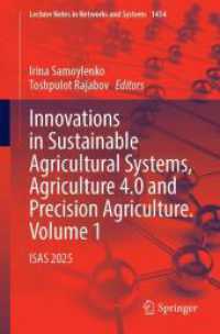 Innovations in Sustainable Agricultural Systems, Agriculture 4.0 and Precision Agriculture. Volume 1 : ISAS 2025 (Lecture Notes in Networks and Systems)