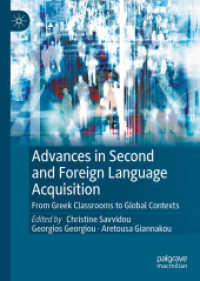 Advances in Second and Foreign Language Acquisition : From Greek Classrooms to Global Contexts