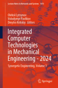 Integrated Computer Technologies in Mechanical Engineering - 2024 : Synergetic Engineering, Volume 1 (Lecture Notes in Networks and Systems)