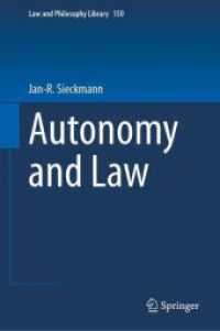 自律と法<br>Autonomy and Law (Law and Philosophy Library)