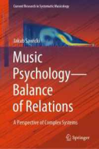 Music Psychology—Balance of Relations : A Perspective of Complex Systems (Current Research in Systematic Musicology)