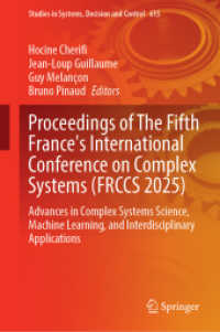 Proceedings of the Fifth France's International Conference on Complex Systems (FRCCS 2025) : Advances in Complex Systems Science, Machine Learning, and Interdisciplinary Applications (Studies in Systems, Decision and Control)