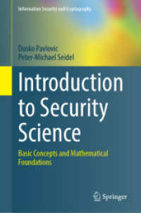 Introduction to Security Science : Basic Concepts and Mathematical Foundations (Information Security and Cryptography)