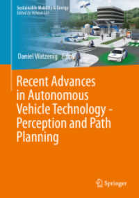 Recent Advances in Autonomous Vehicle Technology - Perception and Path Planning (Sustainable Mobility & Energy)
