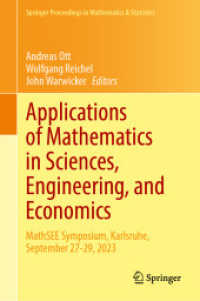 Applications of Mathematics in Sciences, Engineering, and Economics : MathSEE Symposium, Karlsruhe, September 27-29, 2023 (Springer Proceedings in Mathematics & Statistics)