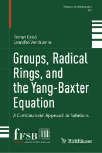 Groups, Radical Rings, and the Yang-Baxter Equation : A Combinatorial Approach to Solutions (Progress in Mathematics)
