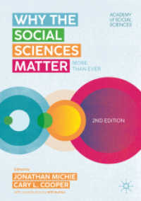 Why the Social Sciences Matter : More than Ever （2ND）