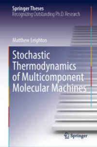 Stochastic Thermodynamics of Multicomponent Molecular Machines (Springer Theses)