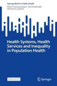 Health Systems, Health Services and Inequality in Population Health (Springerbriefs in Public Health)