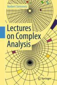 Lectures on Complex Analysis （2026. xv, 351 S. XV, 351 p. 51 illus., 18 illus. in color. 235 mm）