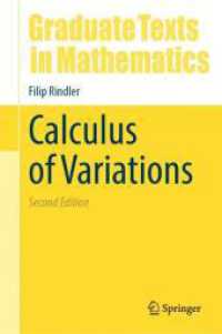 変分法（テキスト・第２版）<br>Calculus of Variations (Graduate Texts in Mathematics) （2. Aufl.）