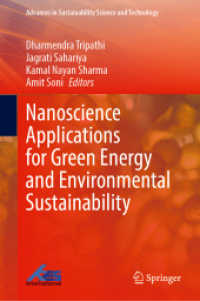 Nanoscience Applications for Green Energy and Environmental Sustainability (Advances in Sustainability Science and Technology)
