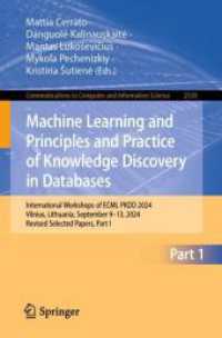 Machine Learning and Principles and Practice of Knowledge Discovery in Databases (Communications in Computer and Information Science)