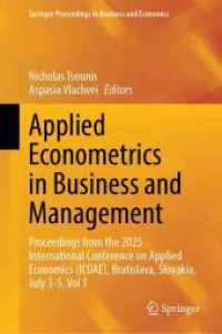 Applied Econometrics in Business and Management : Proceedings from the 2025 International Conference on Applied Economics (ICOAE), Bratislava, Slovakia, July 3-5, Vol 1 (Springer Proceedings in Business and Economics)