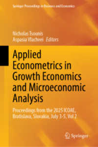 Applied Econometrics in Growth Economics and Microeconomic Analysis : Proceedings from the 2025 ICOAE, Bratislava, Slovakia, July 3-5, Vol 2 (Springer Proceedings in Business and Economics)