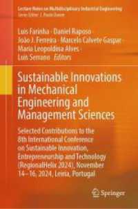 Sustainable Innovations in Mechanical Engineering and Management Sciences (Lecture Notes on Multidisciplinary Industrial Engineering)