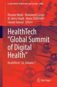 HealthTech "Global Summit of Digital Health" : HealthTech&acute;26, Volume 1 (Lecture Notes in Networks and Systems)