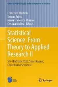 Statistical Science: From Theory to Applied Research II : SIS-FENStatS 2026, Short Papers, Contributed Sessions 1 (Italian Statistical Society Series on Advances in Statistics)