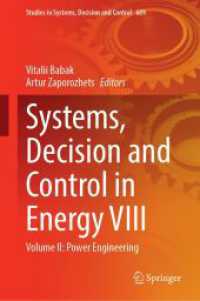Systems, Decision and Control in Energy VIII : Volume II: Power Engineering (Studies in Systems, Decision and Control)