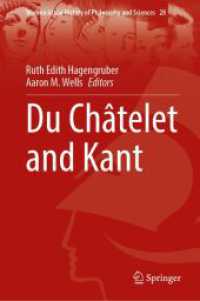 エミリー・デュ・シャトレとカント<br>Du Ch&acirc;telet and Kant (Women in the History of Philosophy and Sciences)