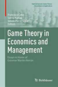 Game Theory in Economics and Management : Essays in Honor of Guiomar Mart&iacute;n-Herr&aacute;n (Static & Dynamic Game Theory: Foundations & Applications)