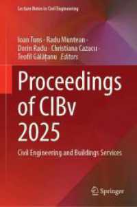Proceedings of CIBv 2025 : Civil Engineering and Buildings Services (Lecture Notes in Civil Engineering)