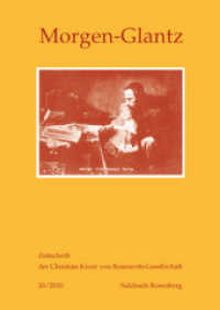 Morgen-Glantz 20/2010 : Zeitschrift der Christian Knorr von Rosenroth-Gesellschaft (Morgen-Glantz .20) （Neuausg. 2010. 361 S. 210 mm）