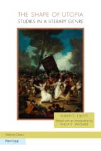 The Shape of Utopia : Studies in a Literary Genre (Ralahine Utopian Studies .10) （2013. XXX, 140 S. 225 mm）