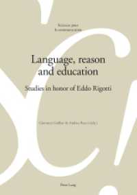Language, reason and education : Studies in honor of Eddo Rigotti (Sciences pour la communication .113) （2014. VIII, 330 S. 210 mm）