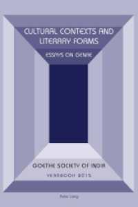 Cultural Contexts and Literary Forms : Essays on Genre （2015. XII, 275 S. 225 mm）