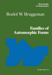 Families of Automorphic Forms (Modern Birkhäuser Classics) （Reprint, 1994）