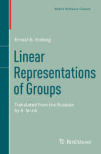 Linear Representations of Groups (Modern Birkhäuser Classics)