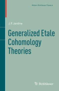 Generalized Etale Cohomology Theories (Modern Birkhäuser Classics)