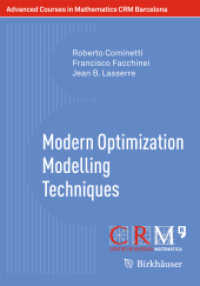 Modern Optimization Modelling Techniques (Advanced Courses in Mathematics - CRM Barcelona)