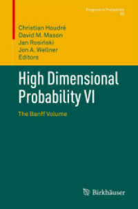 High Dimensional Probability VI : The Banff Volume (Progress in Probability)